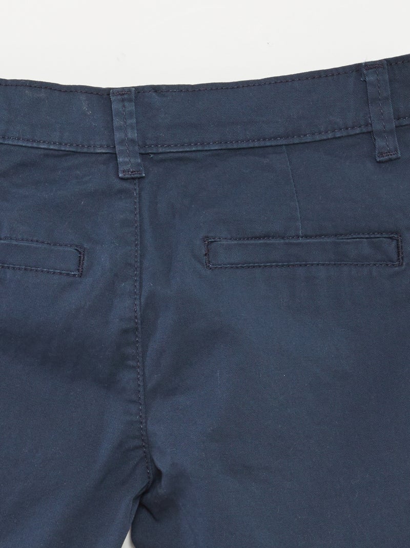 Bermudas em sarja AZUL - Kiabi
