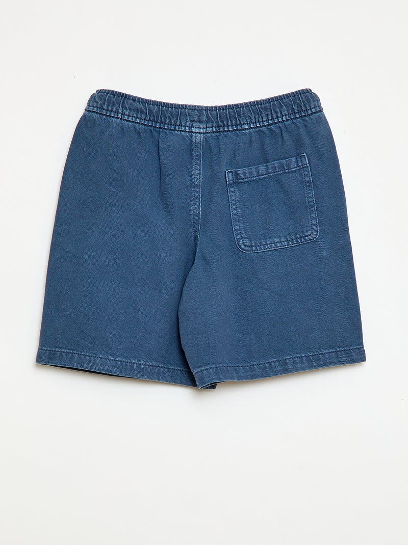 Bermudas em sarja Azul - Kiabi