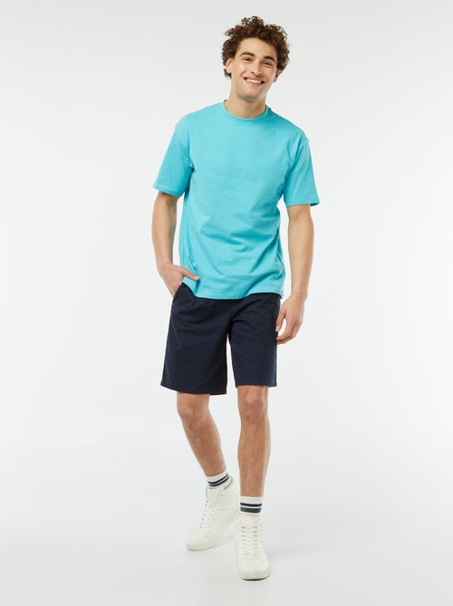 Bermudas em sarja lisa - Kiabi