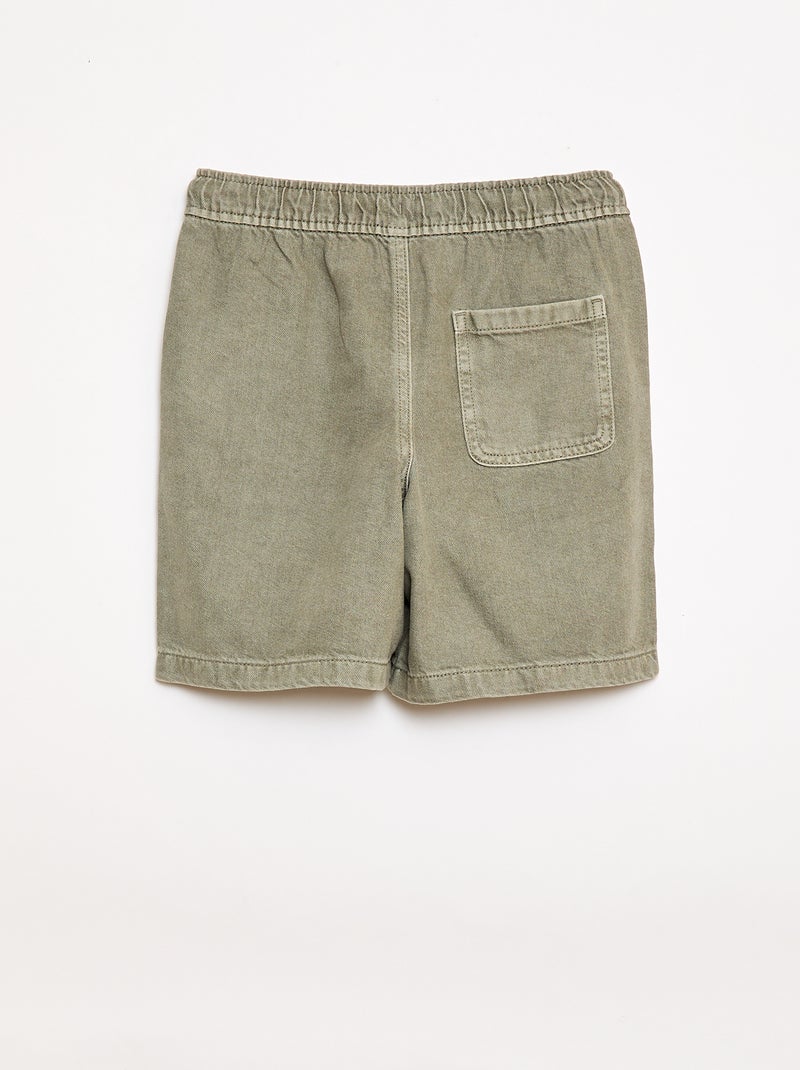 Bermudas em sarja Verde - Kiabi