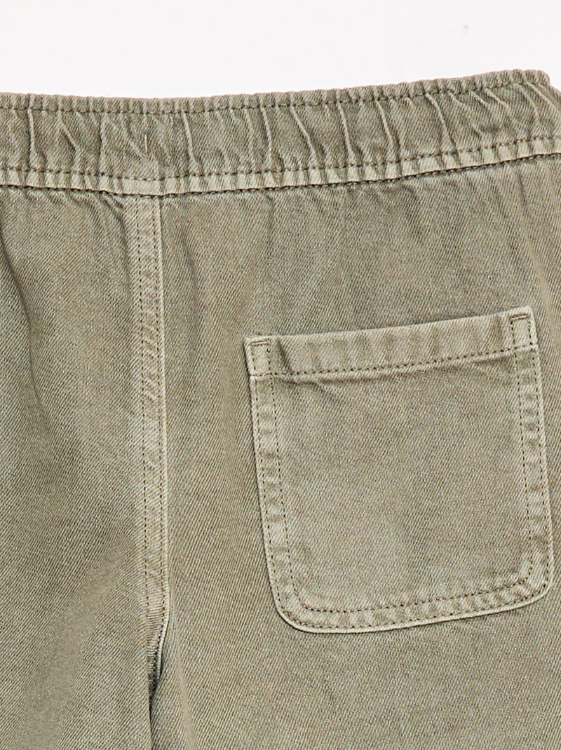Bermudas em sarja Verde - Kiabi
