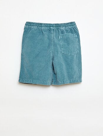 Bermudas em veludo cotelê