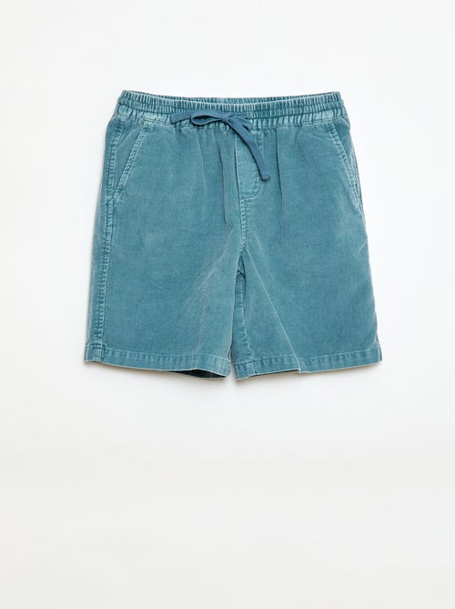 Bermudas em veludo cotelê - Kiabi