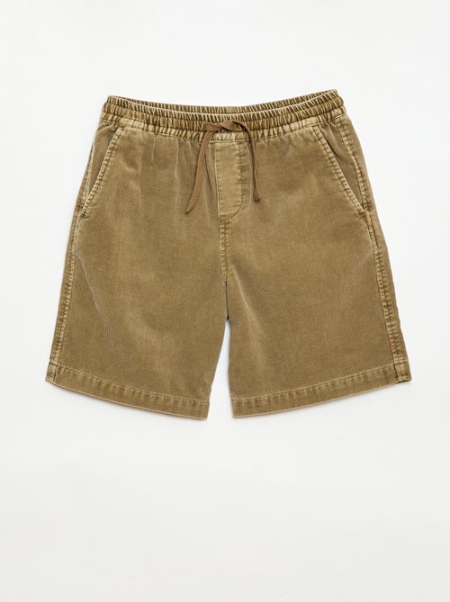 Bermudas em veludo cotelê - Kiabi