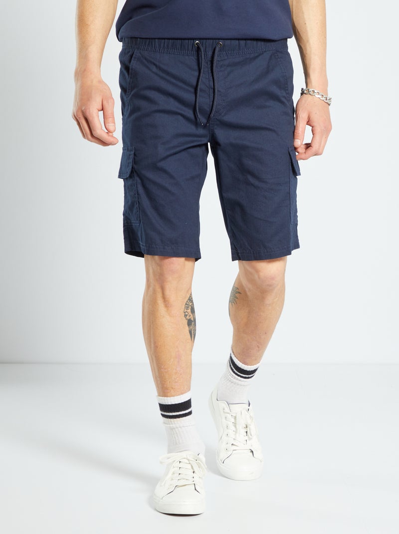 Bermudas estilo battle Azul Marinho - Kiabi