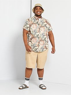 Bermudas estilo moletão leve - Kiabi