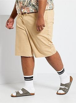 Bermudas estilo moletão leve - Kiabi