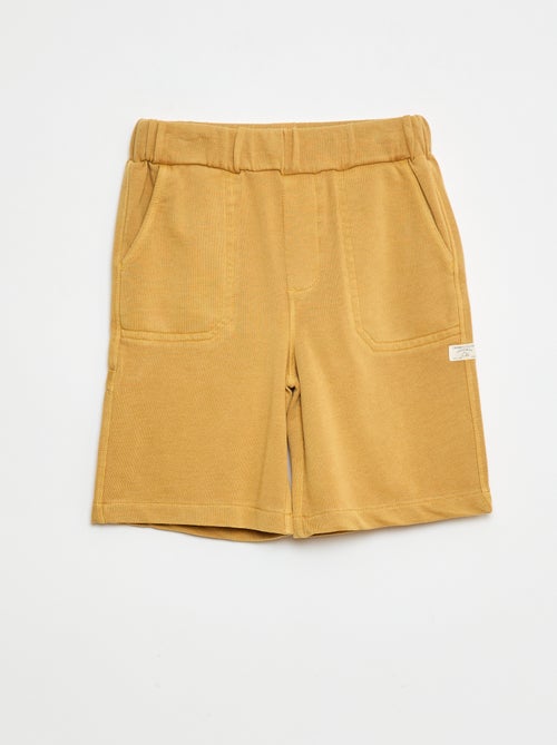 Bermudas fluidas em French Terry - Kiabi