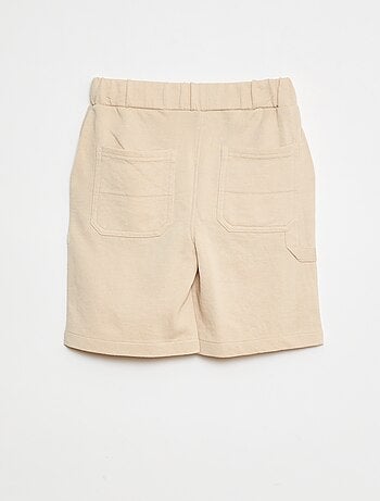 Bermudas fluidas em French Terry