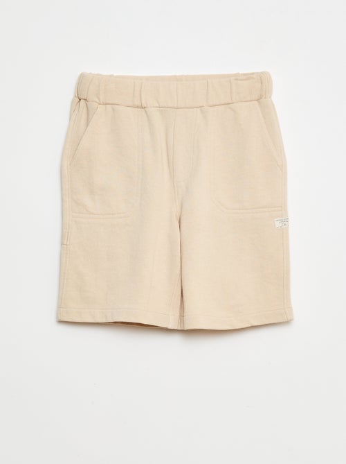 Bermudas fluidas em French Terry - Kiabi
