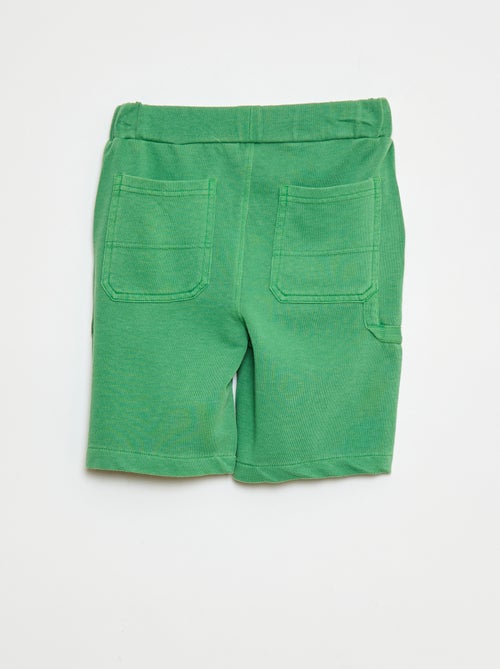 Bermudas fluidas em French Terry - Kiabi