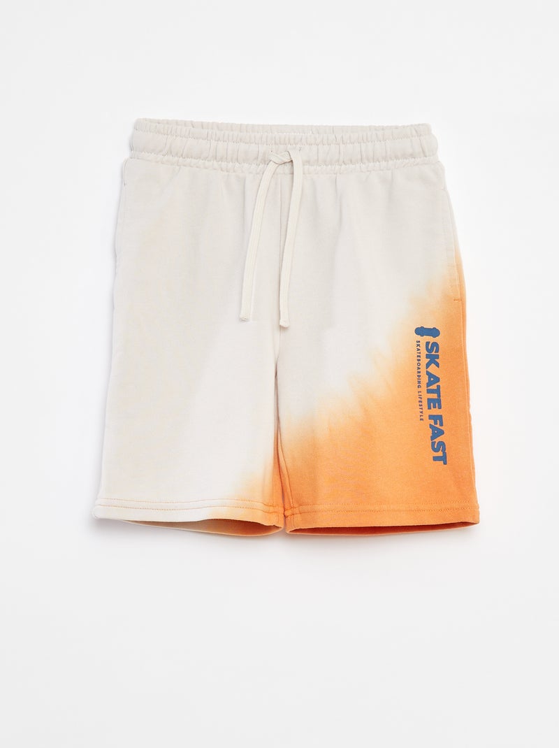 Bermudas leves com bolsos Laranja - Kiabi