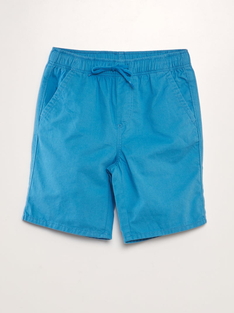 Bermudas lisas Azul - Kiabi