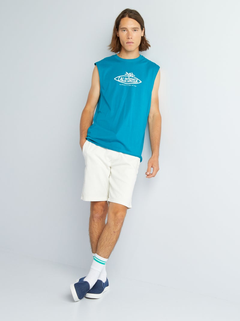 Bermudas lisas BRANCO - Kiabi