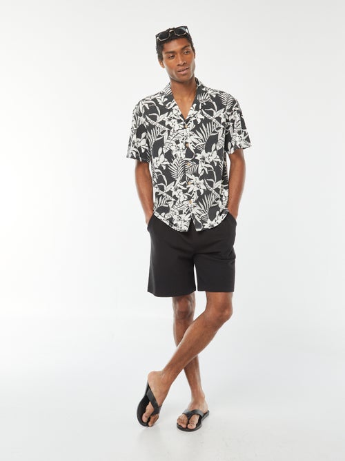 Bermudas lisas com bolsos - Kiabi