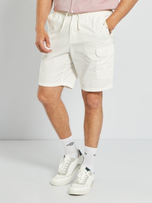 Bermudas lisas com cintura elástica - Kiabi
