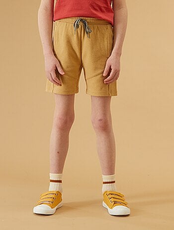 Bermudas lisas em malha estilo otomana - Kiabi