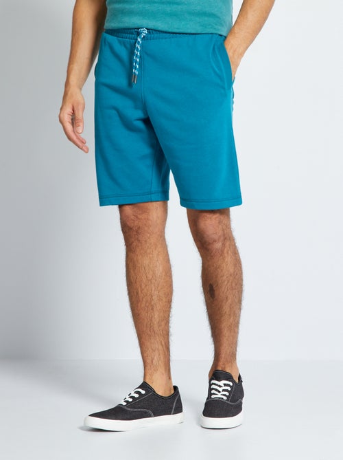 Bermudas lisas em moletão - Kiabi