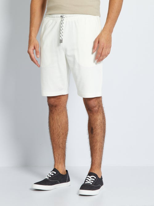 Bermudas lisas em moletão - Kiabi