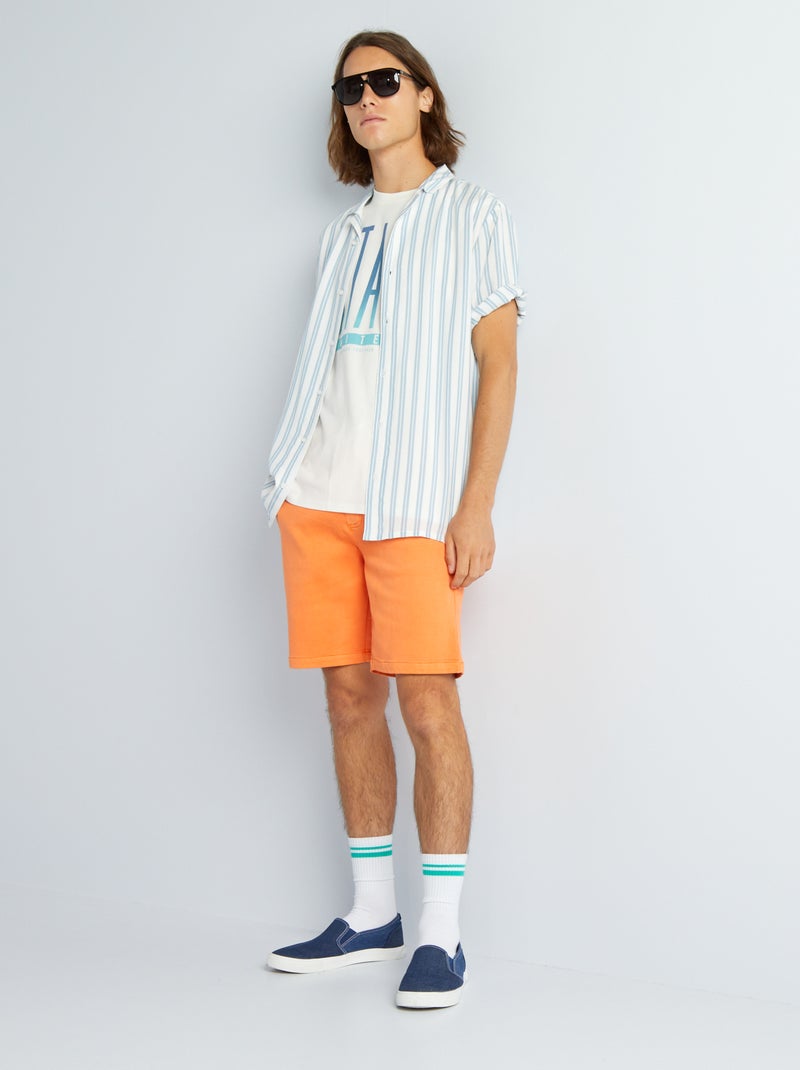 Bermudas lisas LARANJA - Kiabi