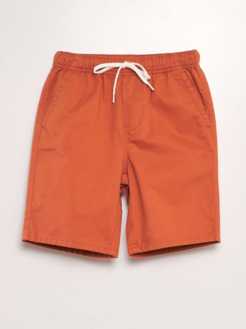 Bermudas lisas Laranja - Kiabi