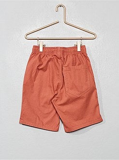 Menino 3-12 anos - Bermudas regulares com cintura elástica - Kiabi