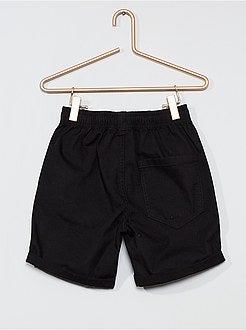 Bermudas regulares com cintura elástica - Kiabi