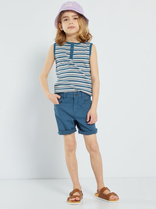 Bermudas slim com 5 bolsos - Kiabi