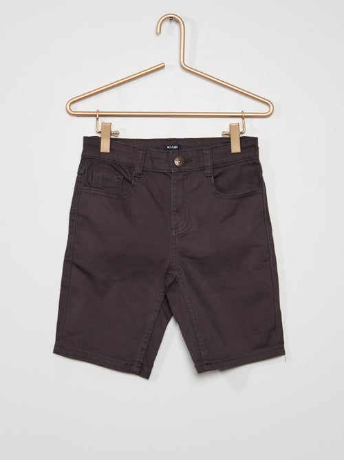 Bermudas slim com 5 bolsos - Kiabi