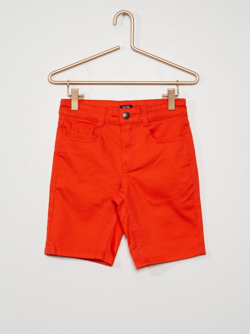 Bermudas slim com 5 bolsos - Kiabi