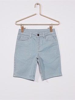 Bermudas slim de sarja - Kiabi