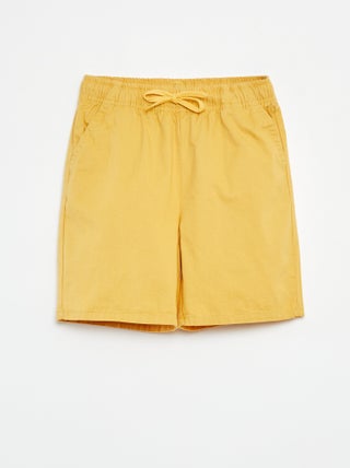 Bermudas tipo chino lisas