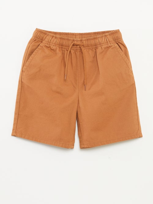 Bermudas tipo chino lisas - Kiabi