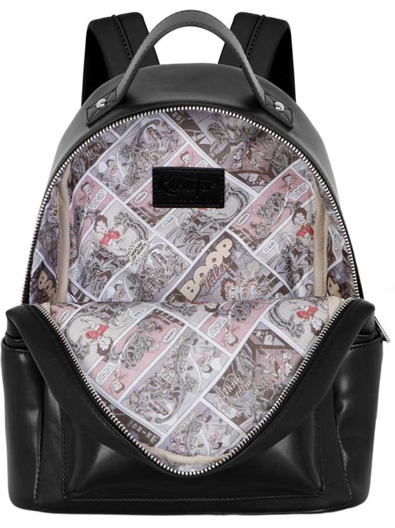 Betty Boop Motor Love Mochila Heady, Preta Preto - Kiabi