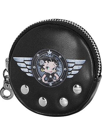 Betty Boop Motor Love Porta-moedas Cookie, Preta
