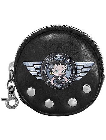 Betty Boop Motor Love Porta-moedas Cookie, Preta