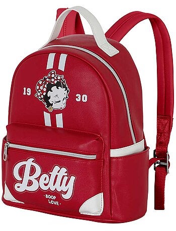 Betty boop varsity mochila heady, borgonha