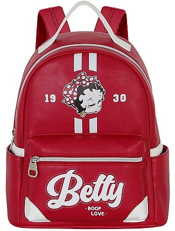 Betty boop varsity mochila heady, borgonha