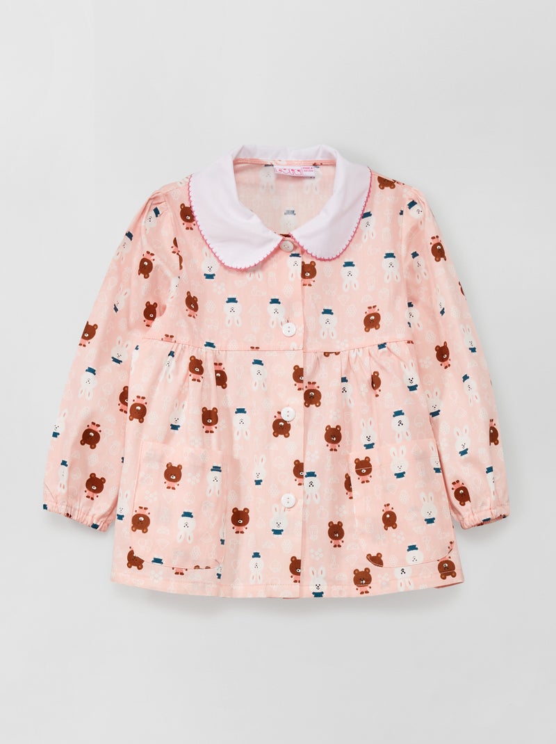 Bibe com estampado animais Rosa - Kiabi