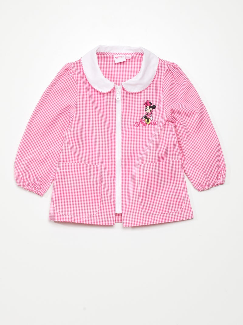 Bibe curto com estampado 'vichy' 'Minnie' ROSA - Kiabi