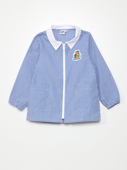 Bibe curto com estampado 'vichy' 'Patrulha Pata' - Kiabi