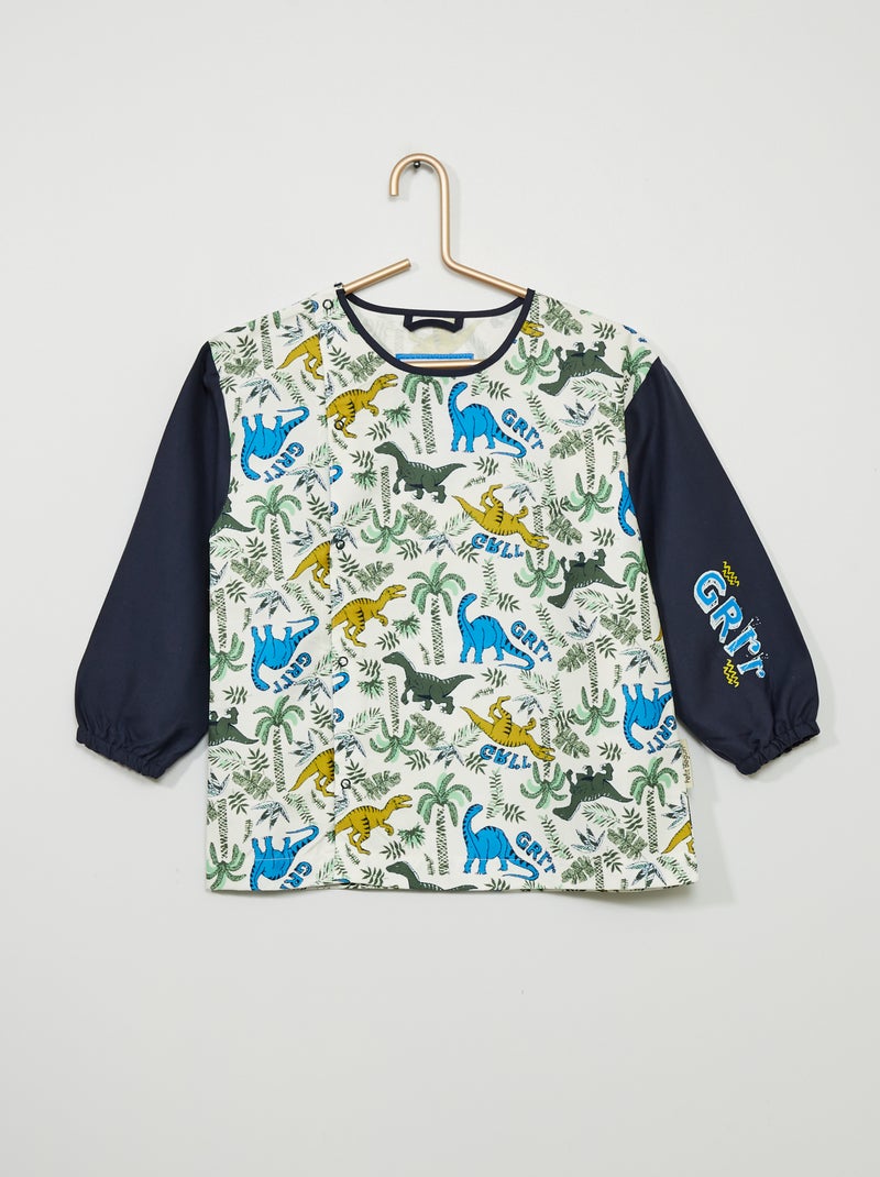 Bibe de escola estampado Azul Marinho - Kiabi