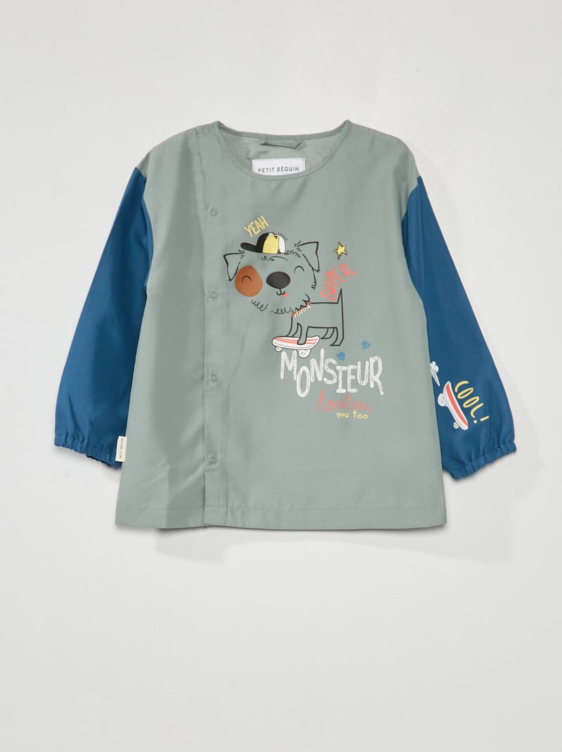 Bibe de manga comprida estampado CAQUI - Kiabi