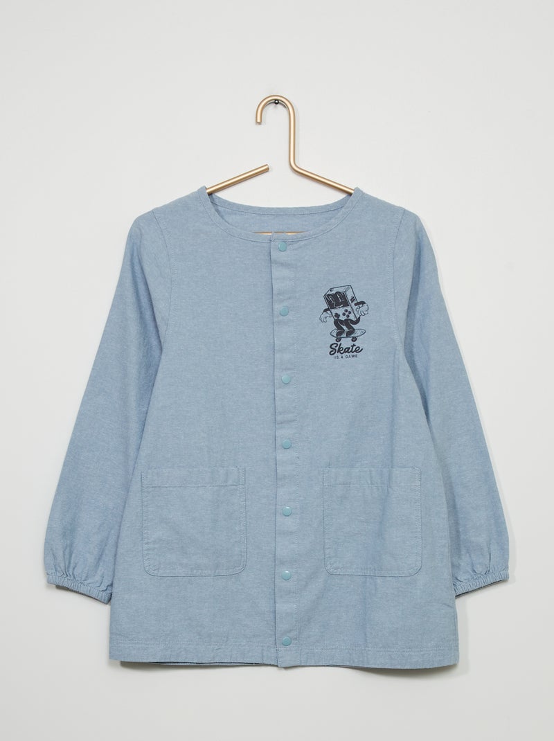 Bibe em cambraia AZUL - Kiabi