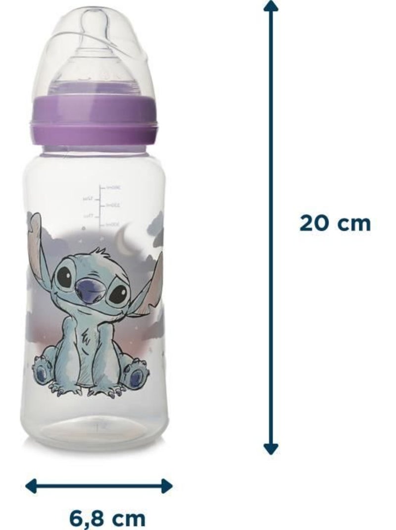 Biberão thermobaby 360 ml lilo & stitch anti-cólica silicone sem bpa Roxo - Kiabi