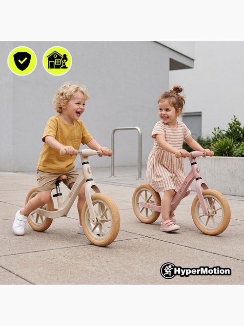 Bicicleta de equilíbrio hypermotion bloom 12" para crianças a partir dos 2 anos – cinzento-sable - Kiabi
