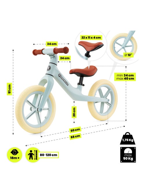Bicicleta de equilíbrio infantil hypermotion marcelo para cross-country - Kiabi