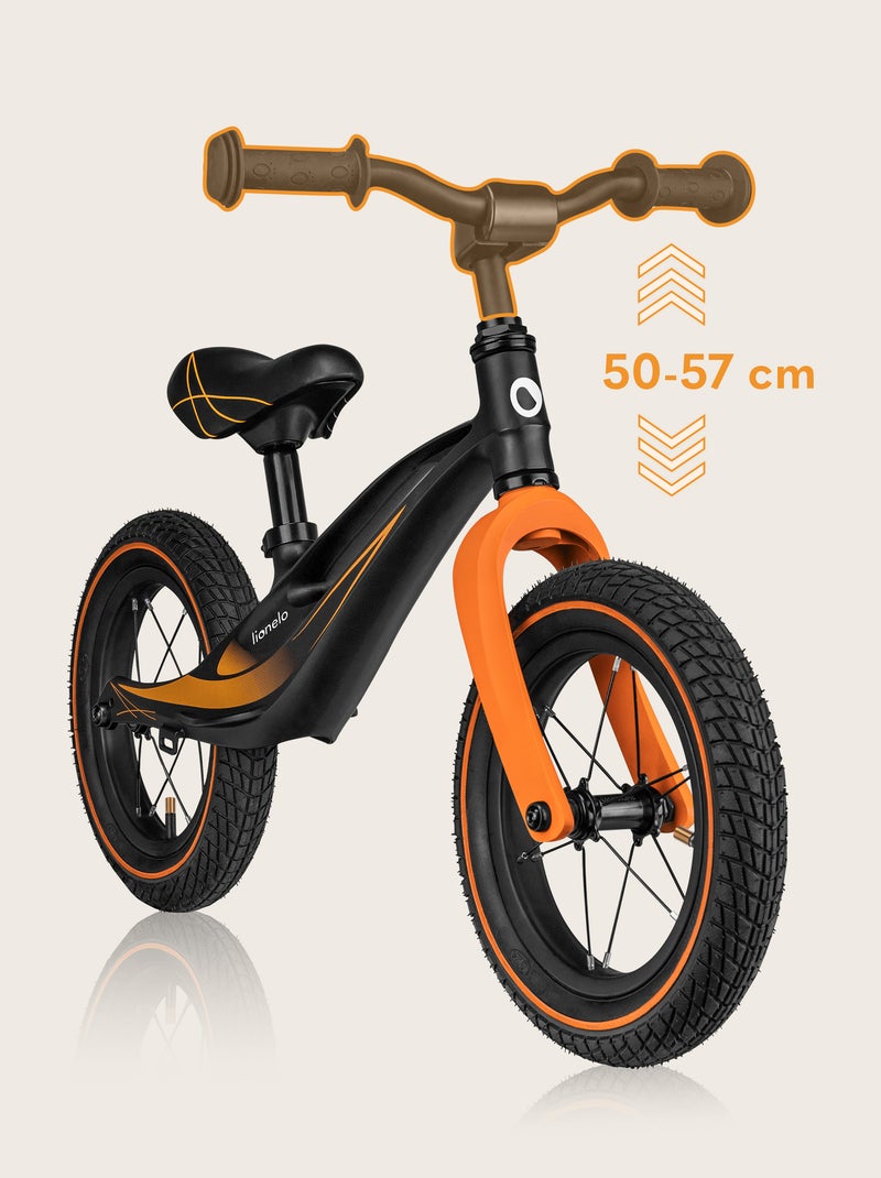 Bicicleta de equilíbrio LIONELO Bart Air – Bicicleta infantil – Até 30 kg – Leve –  Ajustáveis Preto - Kiabi
