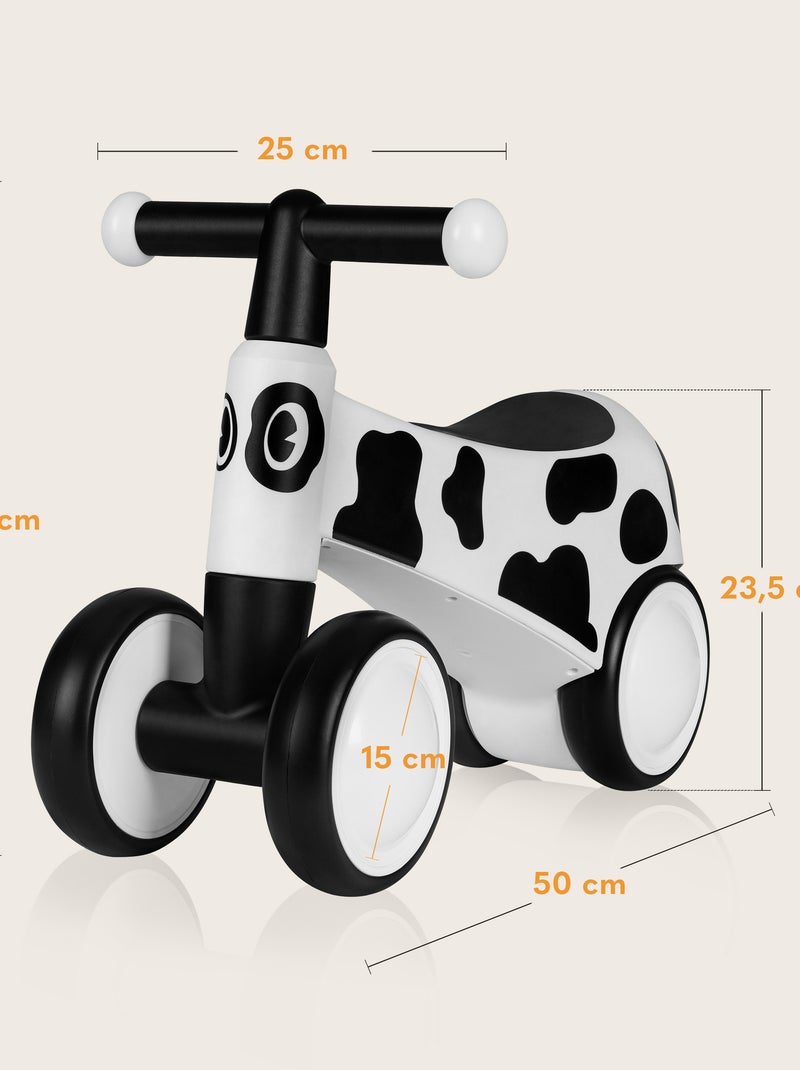 Bicicleta de equilíbrio LIONELO Sammy – Bicicleta infantil – 4 rodas – Ergonómica Branco/Lima/Rosa escuro/Turquesa - Kiabi