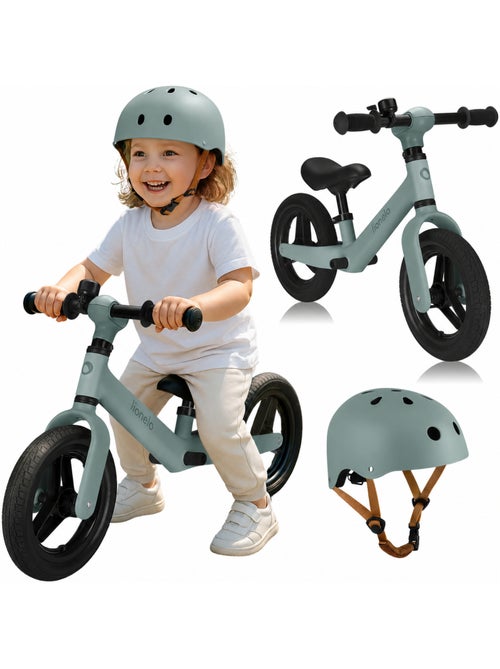 Bicicleta de Equilíbrio Lionelo Toni com Capacete – Para crianças a partir de 18 meses - Kiabi